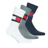 comparez les prix Tommy Hilfiger – SOCK X3 Blanc / Marine / Gris 8